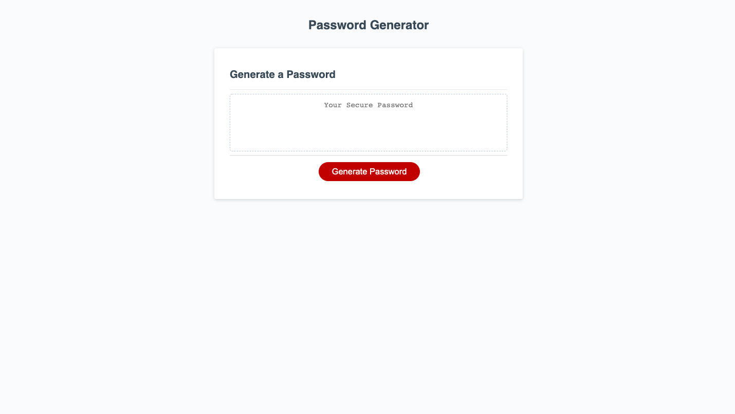 password generator application