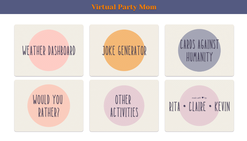 virtual party mom application